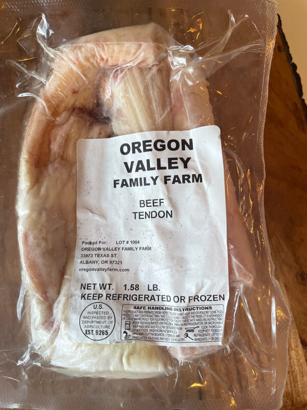 Beef Tendon from Oregon Valley Farm